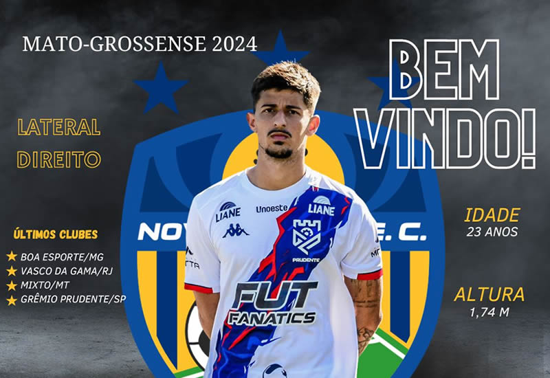 Nova Mutum anuncia laterais e zagueiros para o Mato-grossense