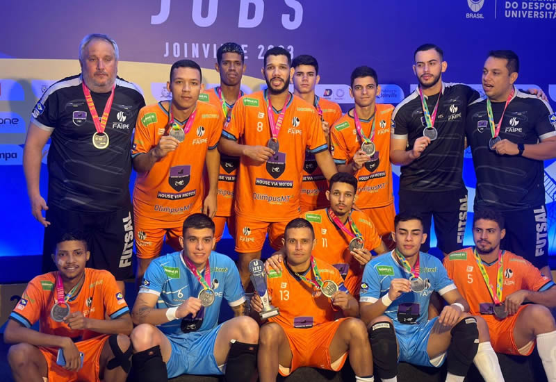 Futsal de Mato Grosso conquista indita medalha de prata nos 71 Jogos Universitrios Brasileiros (JUB's)