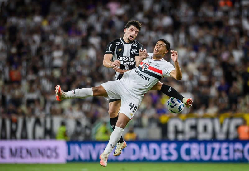 Ceará e São Paulo empatam e seguem sem avançar na classificação