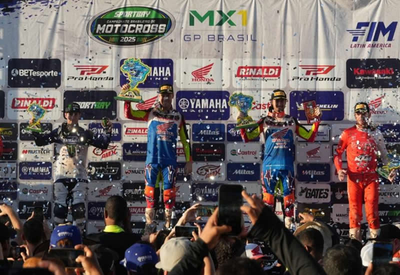 Confira os campeões das principais categorias da 3ª etapa do Brasileiro de Motocross