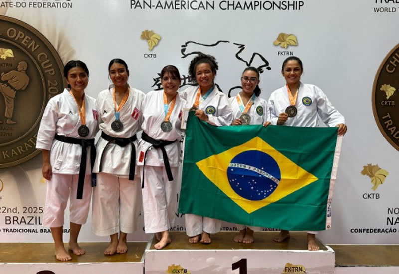 Shotokan comemora resultado histórico no WTKF XXI Pan-Americano de 2025