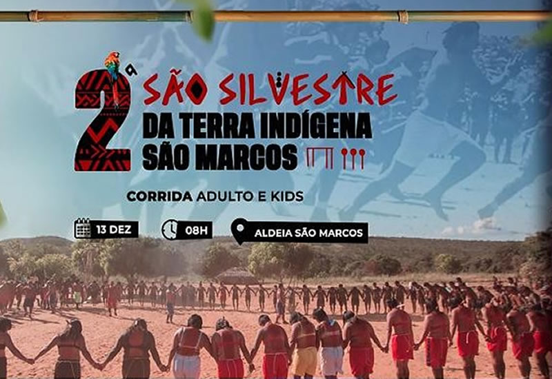 São Silvestre indígena reúne corredores em aldeia do interior de Mato Grosso