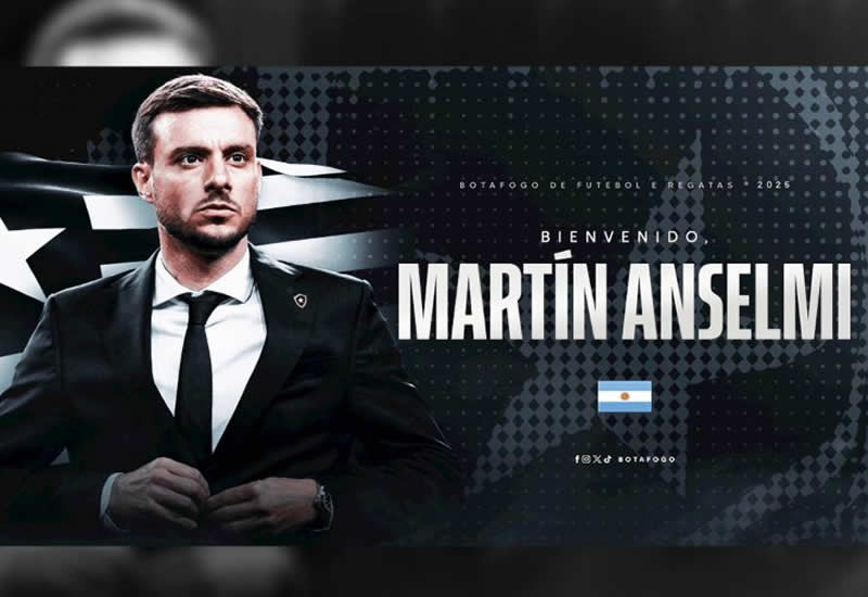 Botafogo oficializa a chegada do técnico Martín Anselmi