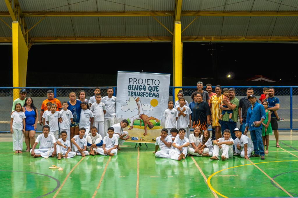 Capoeira chega às periferias de Poxoréu com o projeto Ginga que Transforma