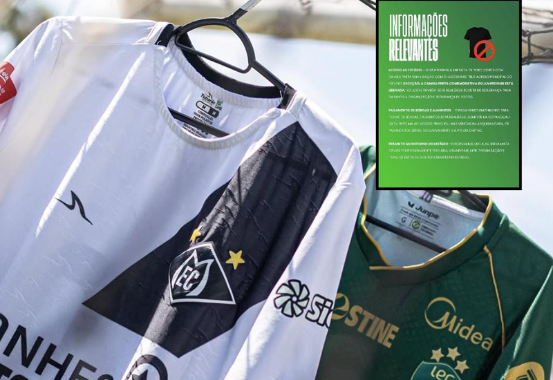 Luverdense segue exemplo do Cuiabá e proíbe uso de camisa preta no estádio