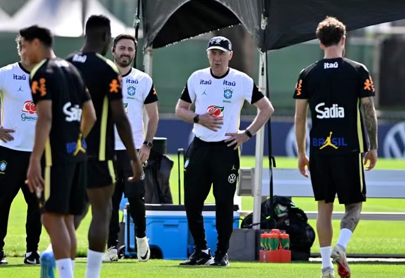 Ancelotti prepara Brasil com seis mudanças para duelo contra a Croácia