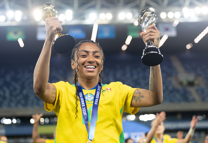 Destaque do Brasil, Kerolin é eleita a melhor jogadora do FIFA Series