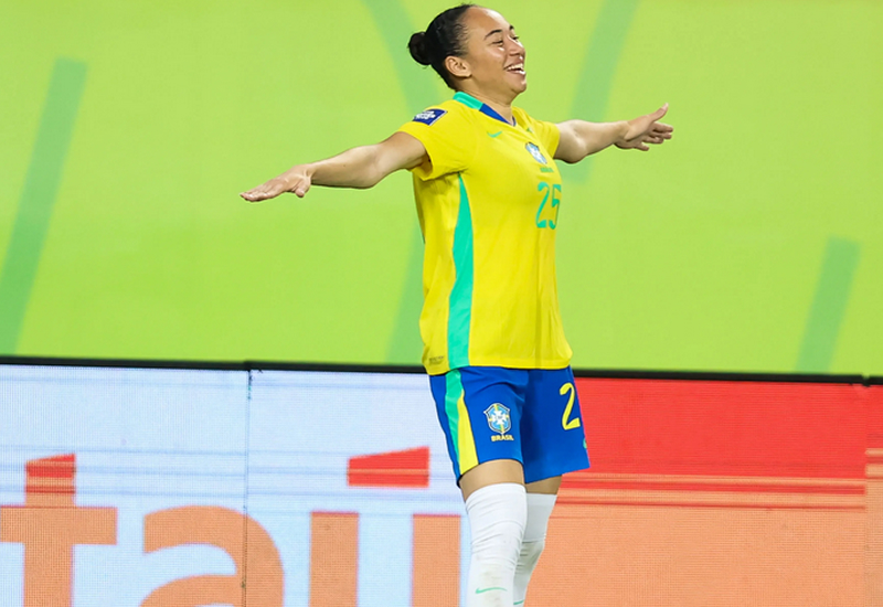Aline Gomes faz primeiro gol pela Seleção e decide título do FIFA Series