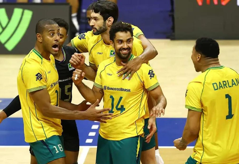 Brasil divulga lista de atletas para sequência da Liga das Nações na terceira etapa do torneio