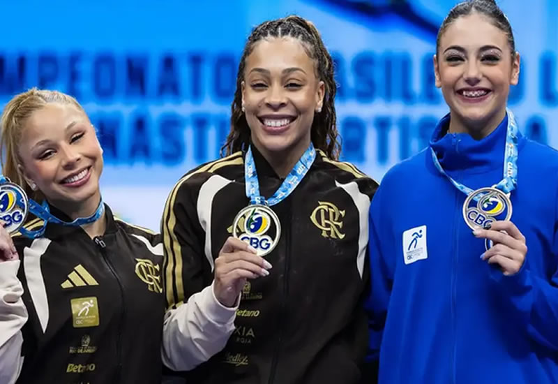 Lorrane e Caio conquistam títulos e colocam a ginástica brasileira no topo