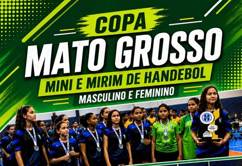 Sorriso recebe Copa Mato Grosso Mini e Mirim de Handebol neste fim de semana