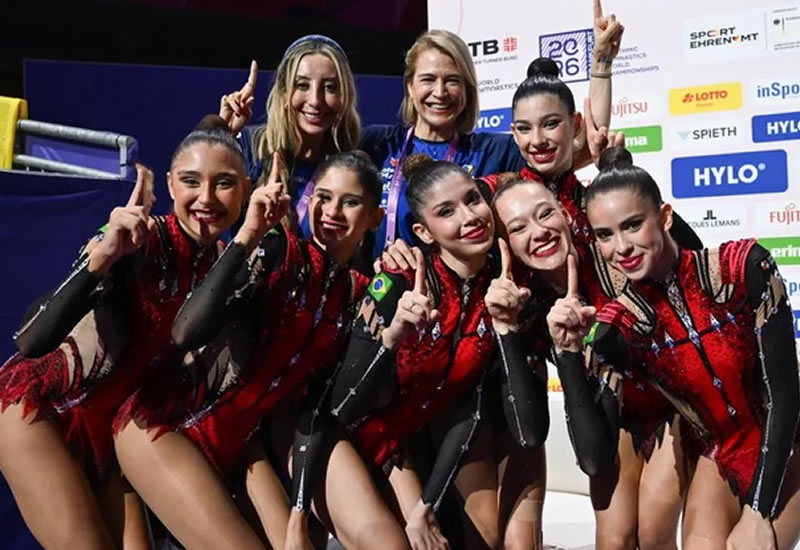 Brasil faz história e conquista dois ouros inéditos na ginástica rítmica