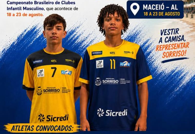 Equipe de Sorriso representa Mato Grosso no Campeonato Brasileiro Infantil de Handebol, em Maceió