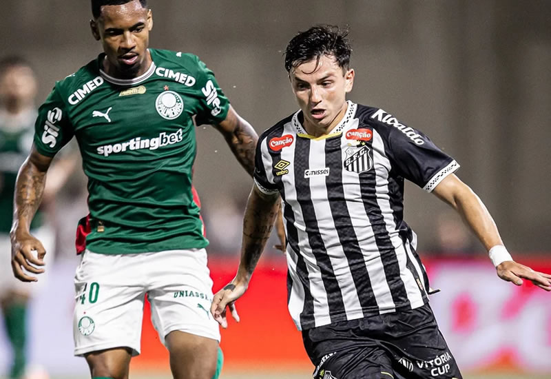 Palmeiras e Santos duelam por vaga na semifinal da Copa do Brasil