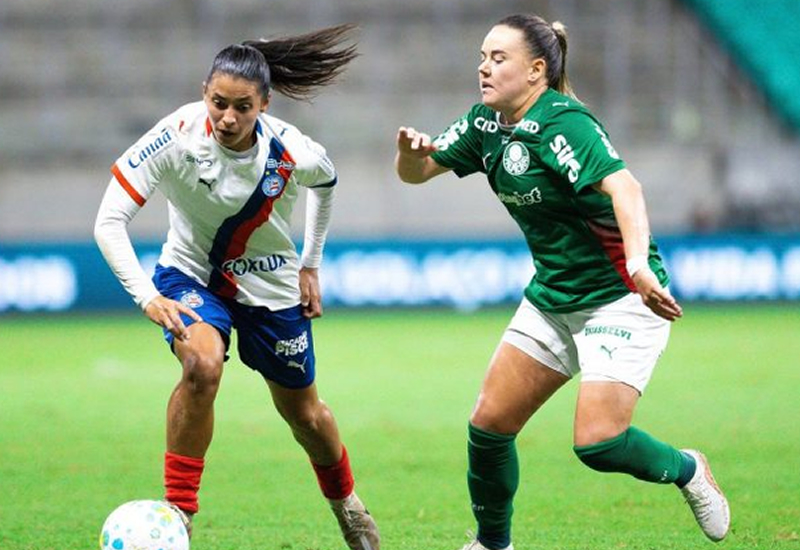 Brasileirão Feminino: Bahia e Palmeiras empatam no jogo de ida das quartas