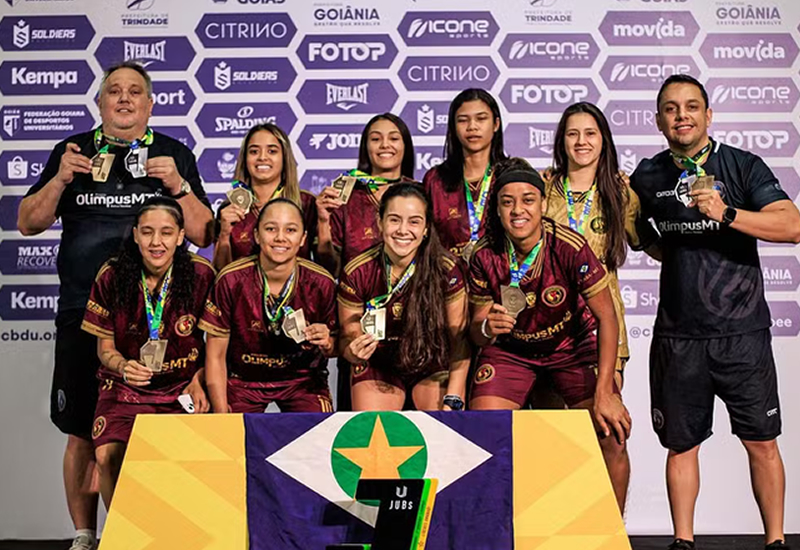 Mato Grosso conquista título e sobe para a elite do futsal nos JUBs