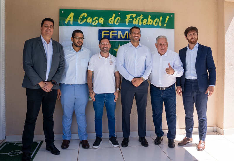 Diogo Pécora participa de agenda institucional em Mato Grosso do Sul ao lado de comitiva da CBF