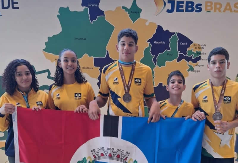Atletas de Rondonópolis garantem quatro medalhas nos Jogos Escolares Brasileiros Sub-14