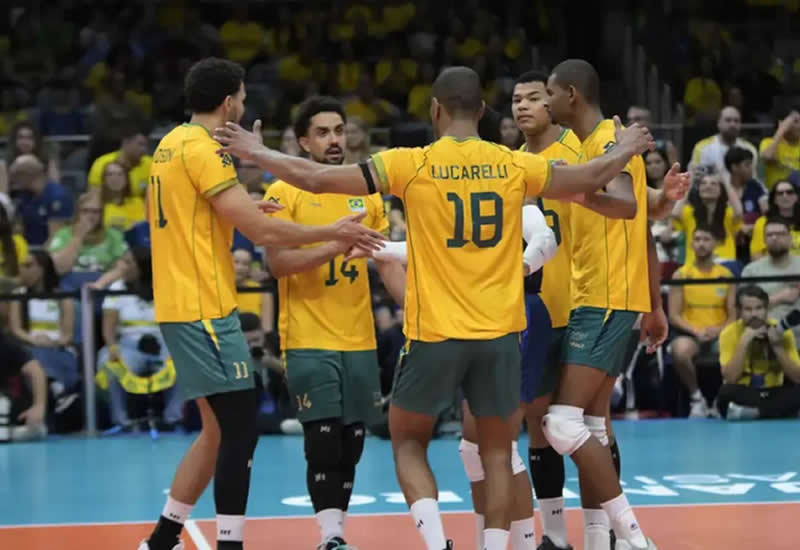Brasil supera a Venezuela e garante vaga no Mundial de Vôlei Masculino