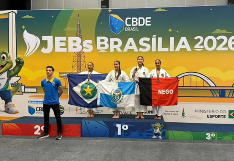 Ana Lima conquista prata inédita para Mato Grosso no karatê nos JEBs 2026