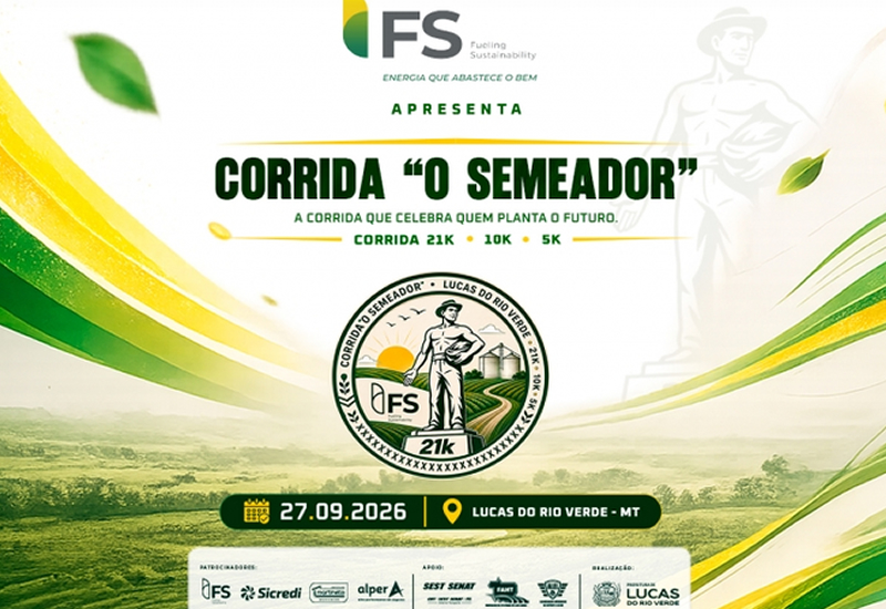 Corrida O Semeador terá provas de 5, 10 e 21 km neste domingo (27)