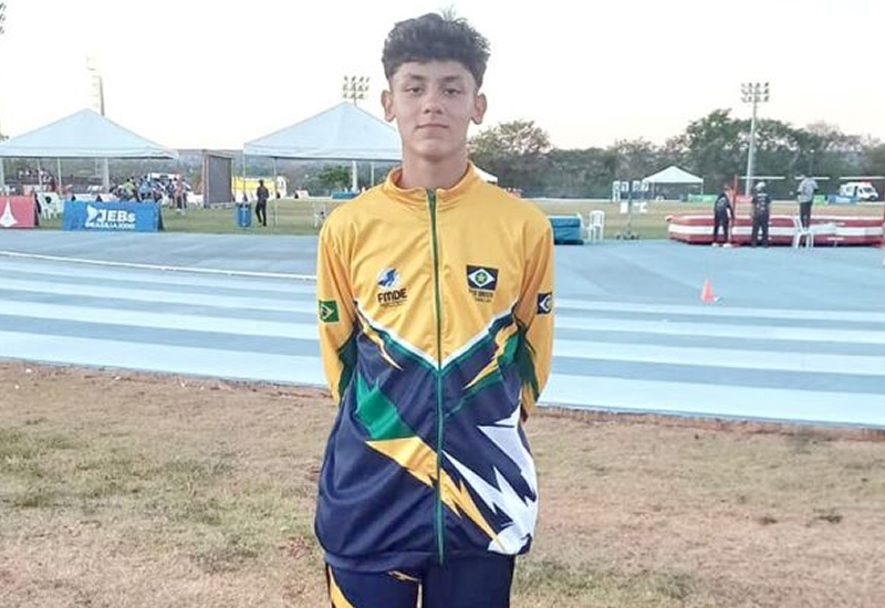 Atleta de Rondonópolis sobe ao pódio e garante bronze no salto em altura nos JEB’s