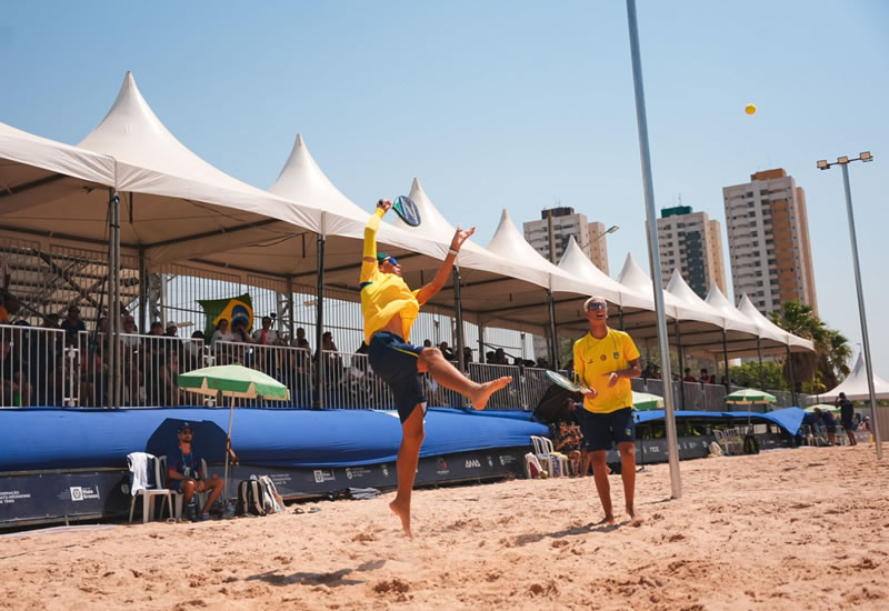 Atleta da casa, João Godoy vai à final com Nomelini e busca  Medalha de Ouro no Pan-Americano  de Beach Tennis em Cuiabá (MT