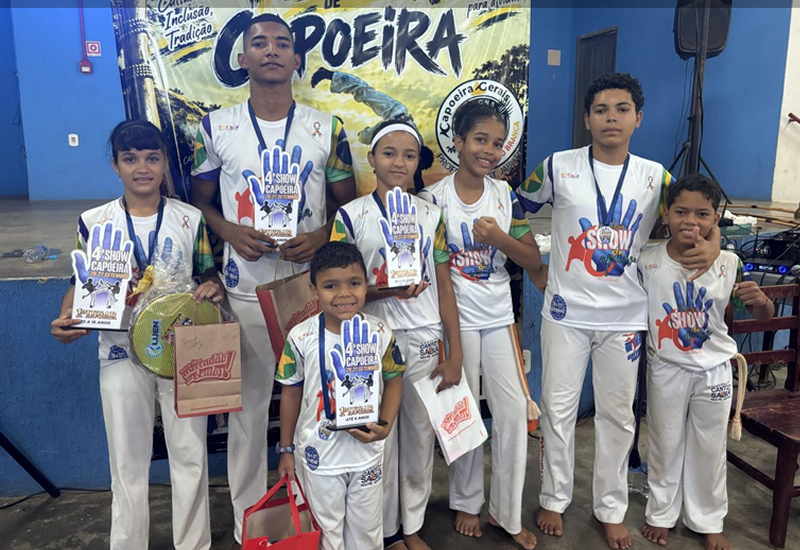 Atletas de Sorriso conquistam cinco títulos em competição de capoeira em Colíder