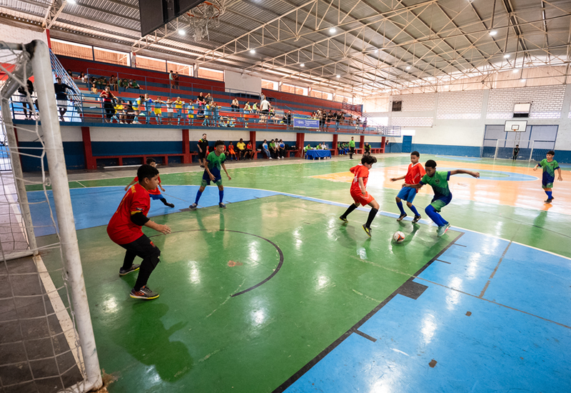 Rondonópolis conclui primeira etapa dos Jogos Mirins com partidas de futsal