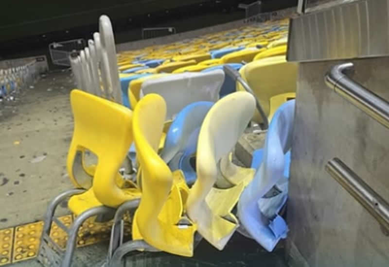 Rubro-Negro protesta contra depredações no Maracanã após ações de vascaínos